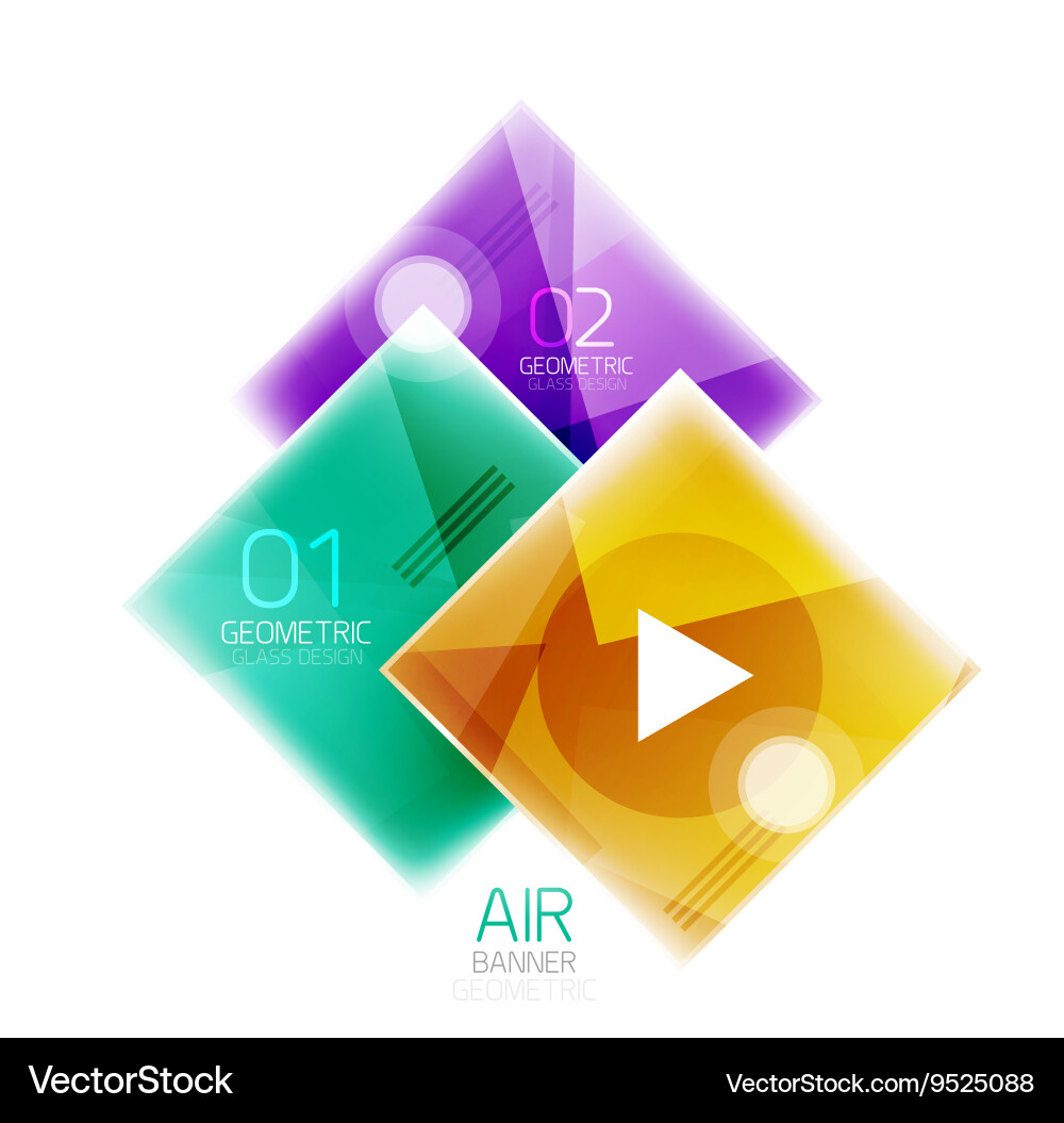 Square web box Royalty Free Vector Image - VectorStock