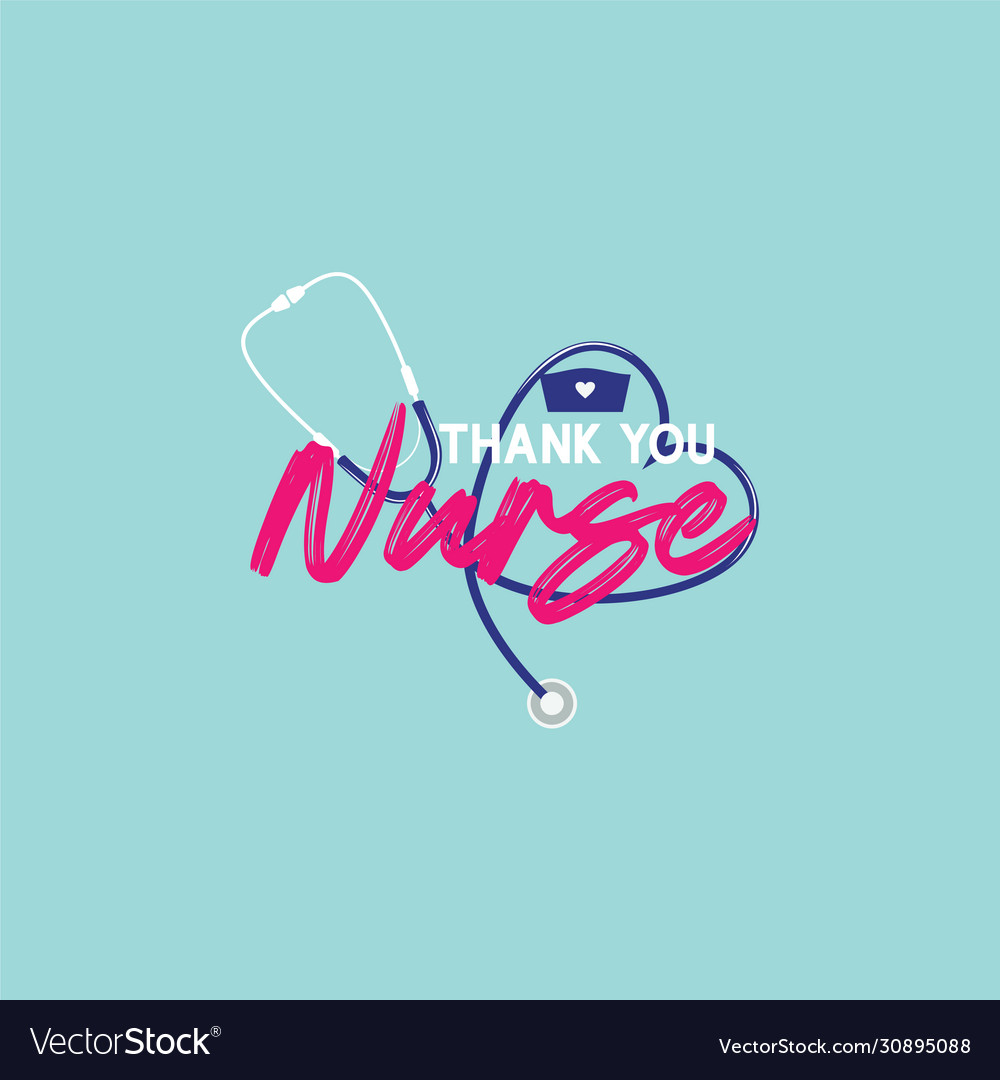 Thank you nurse design Royalty Free Vector Image