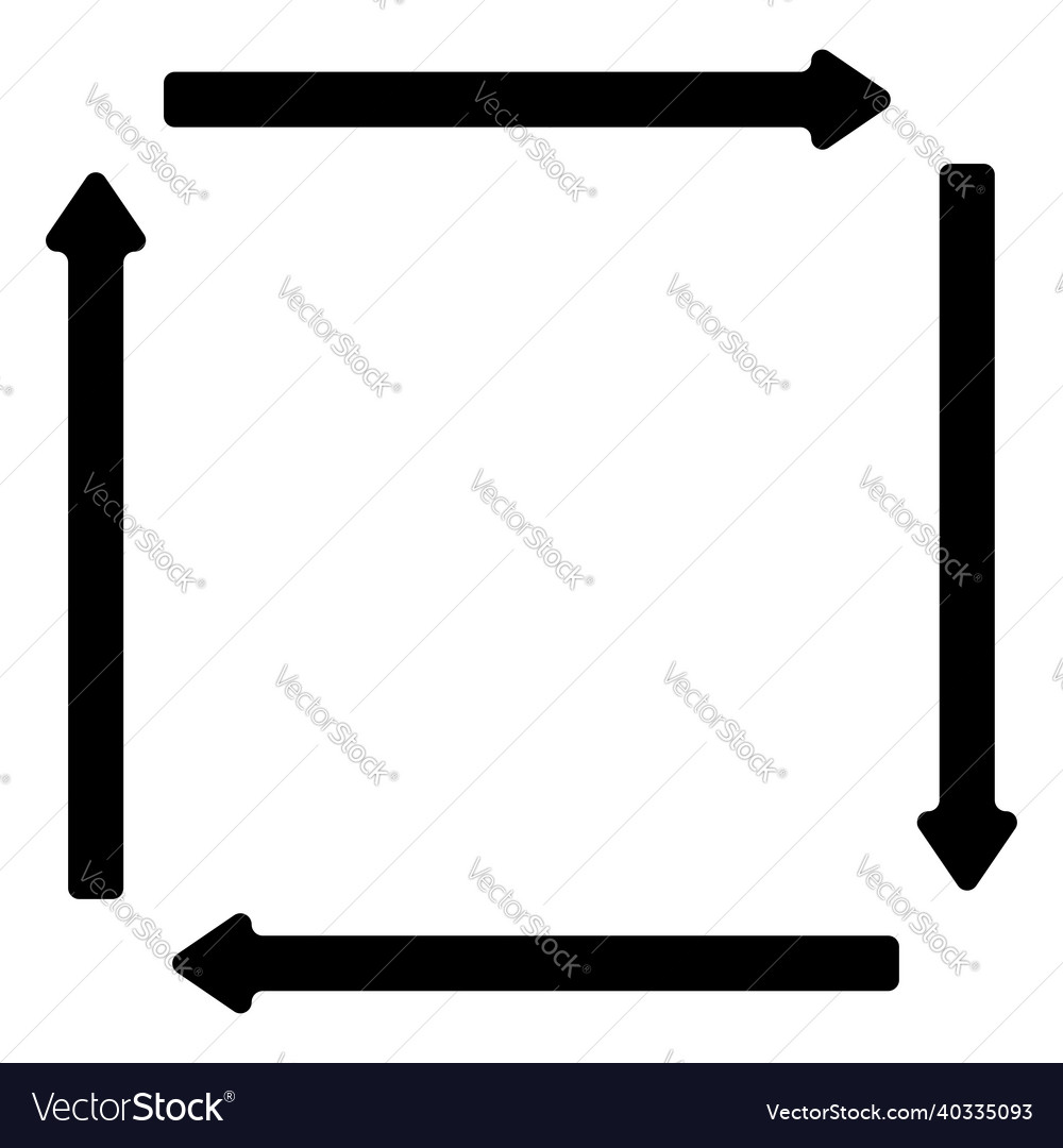 4-Wege Pfeile Zeiger Cursors Formen vector image 4-Wege Pfeile Zeiger Cursors Formen