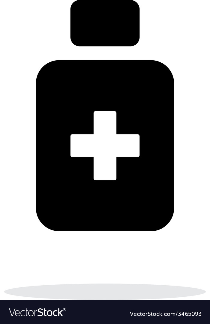 Bottle icon on white background