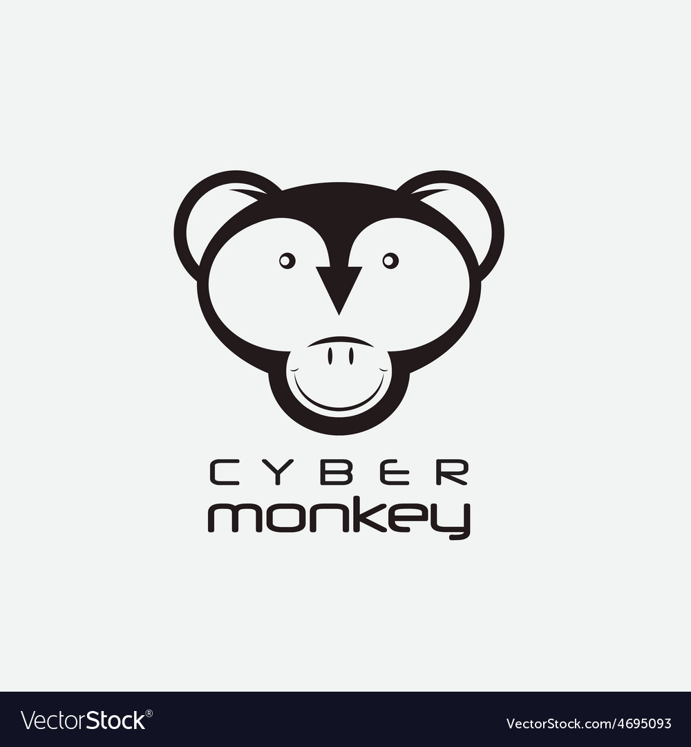 Cyber monkey computer shop design template