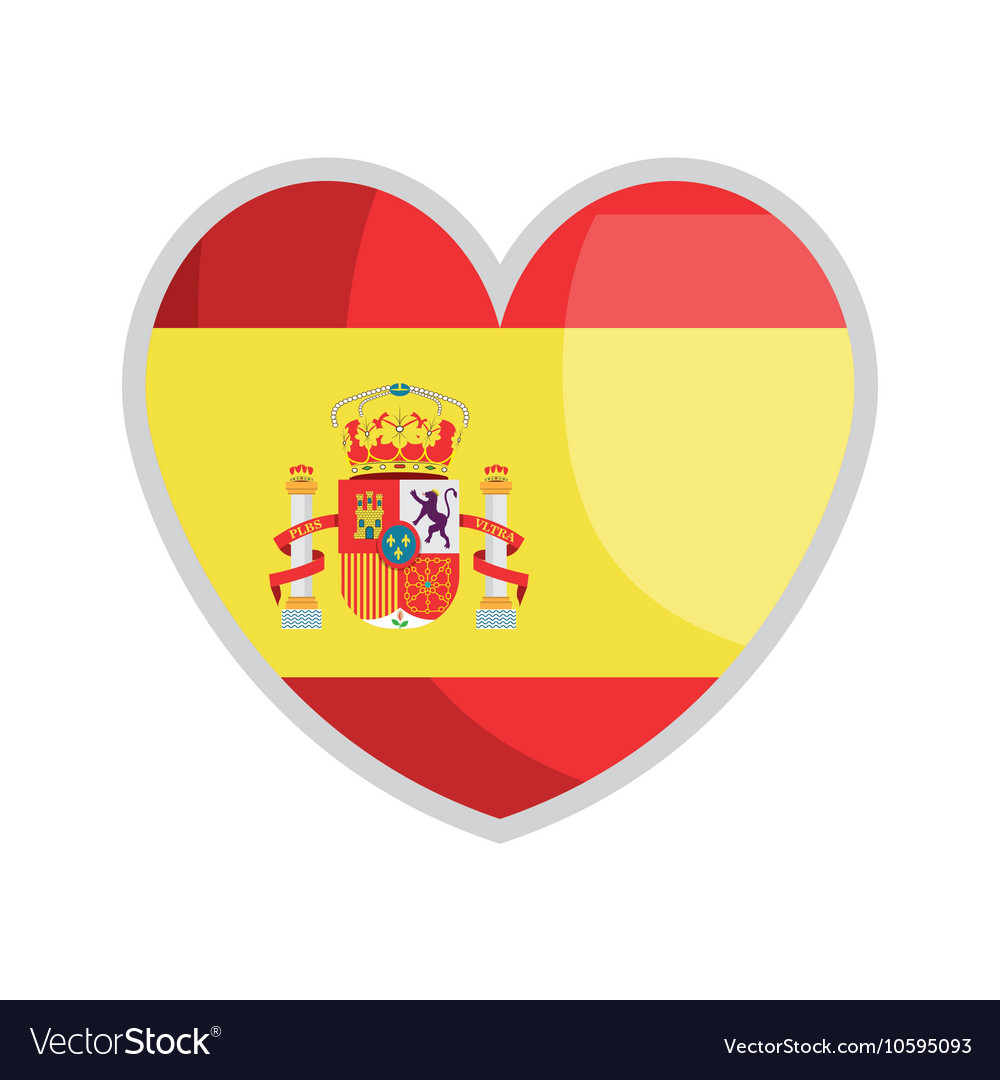 Flag spain music design Royalty Free Vector Image