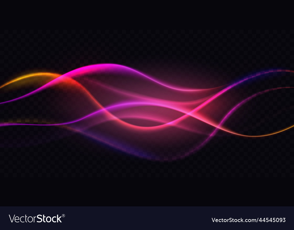 Gradient violet neon color wave abstract light