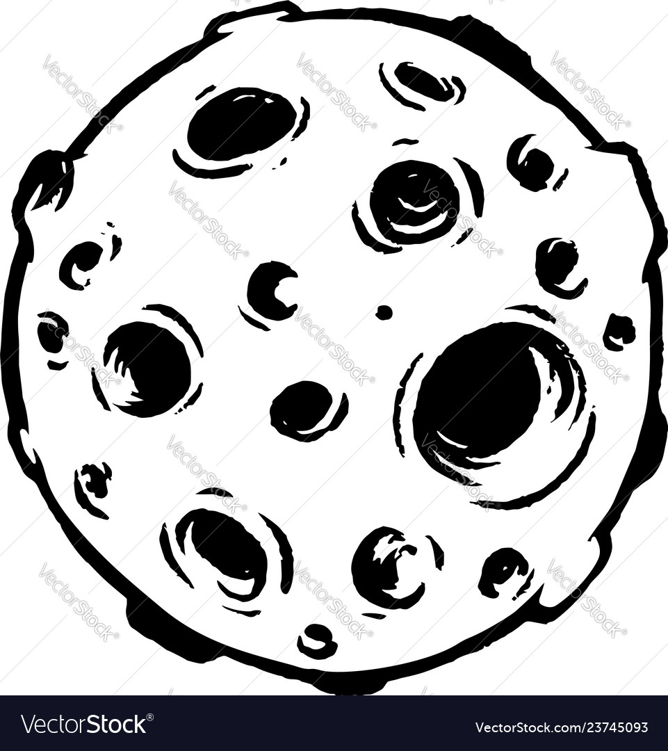 Space planet on white background design element Vector Image