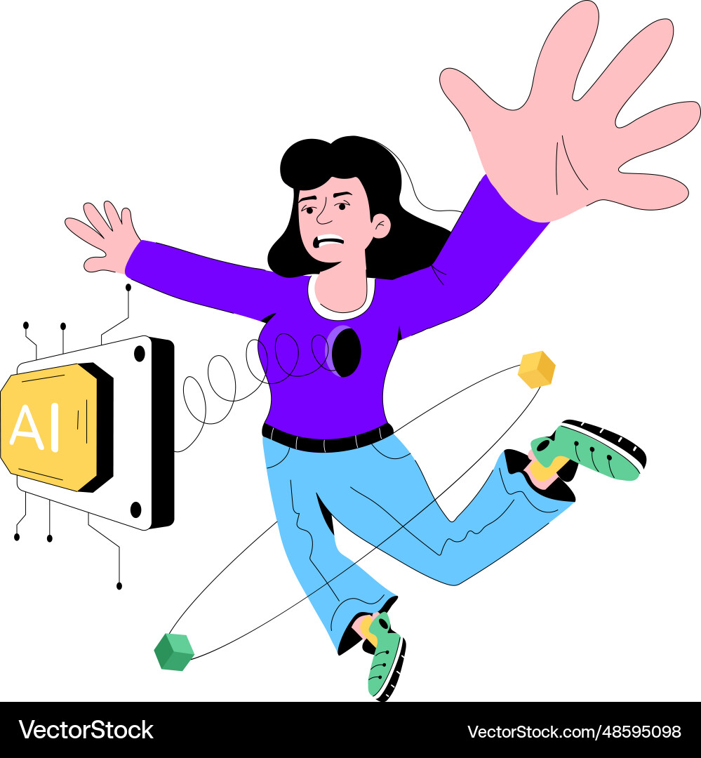 Ai processor Royalty Free Vector Image - VectorStock