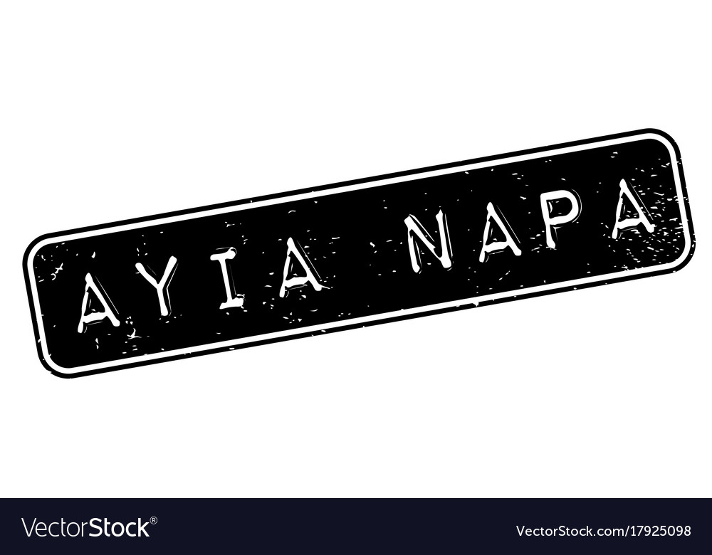 Ayia napa rubber stamp