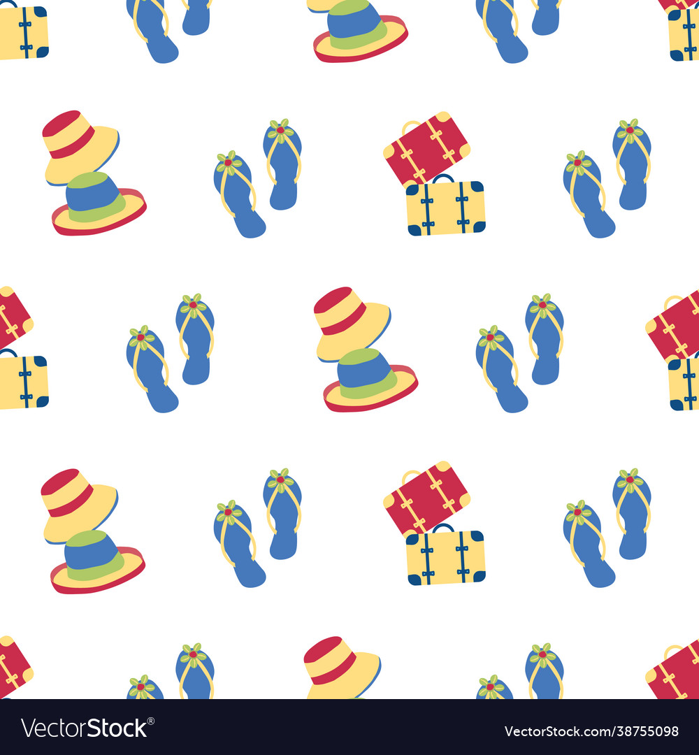 Travel fun seamless pattern background