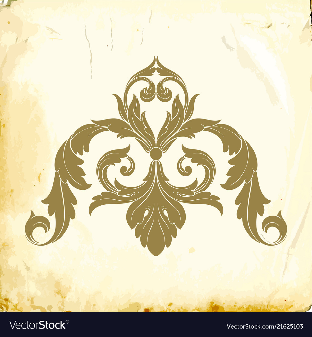 Barock von Vintage-Elementen für Design
