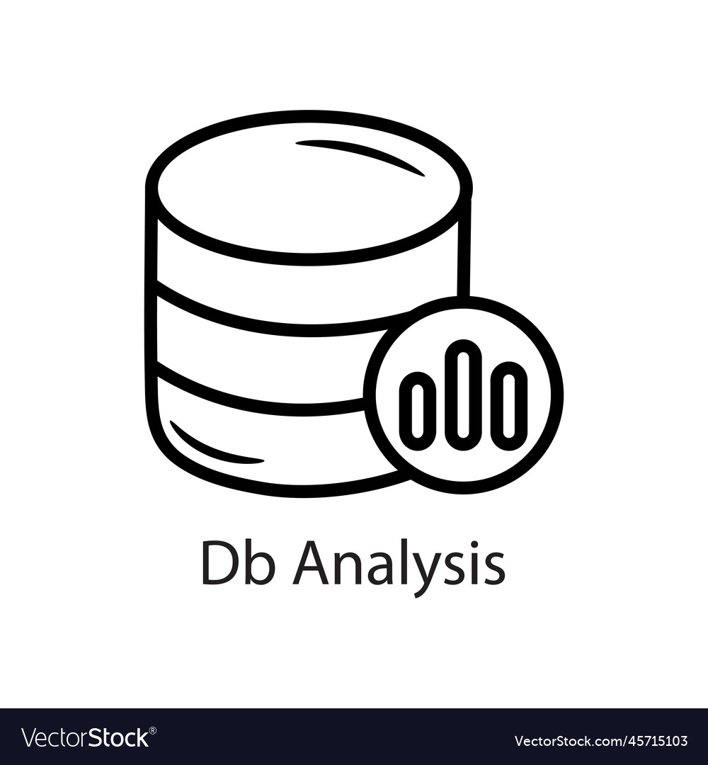 Db analysis outline icon design data