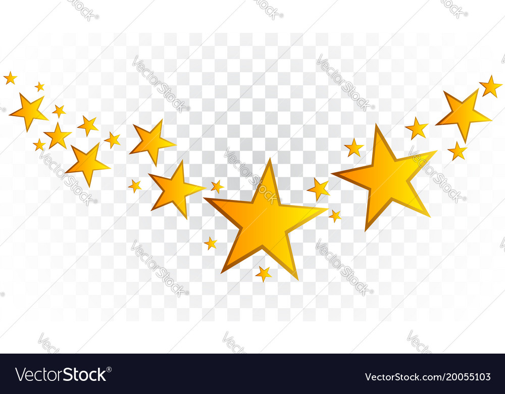 Gold stars wrapping background Royalty Free Vector Image