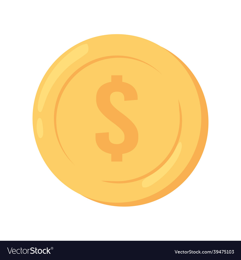 Money currency coin Royalty Free Vector Image - VectorStock