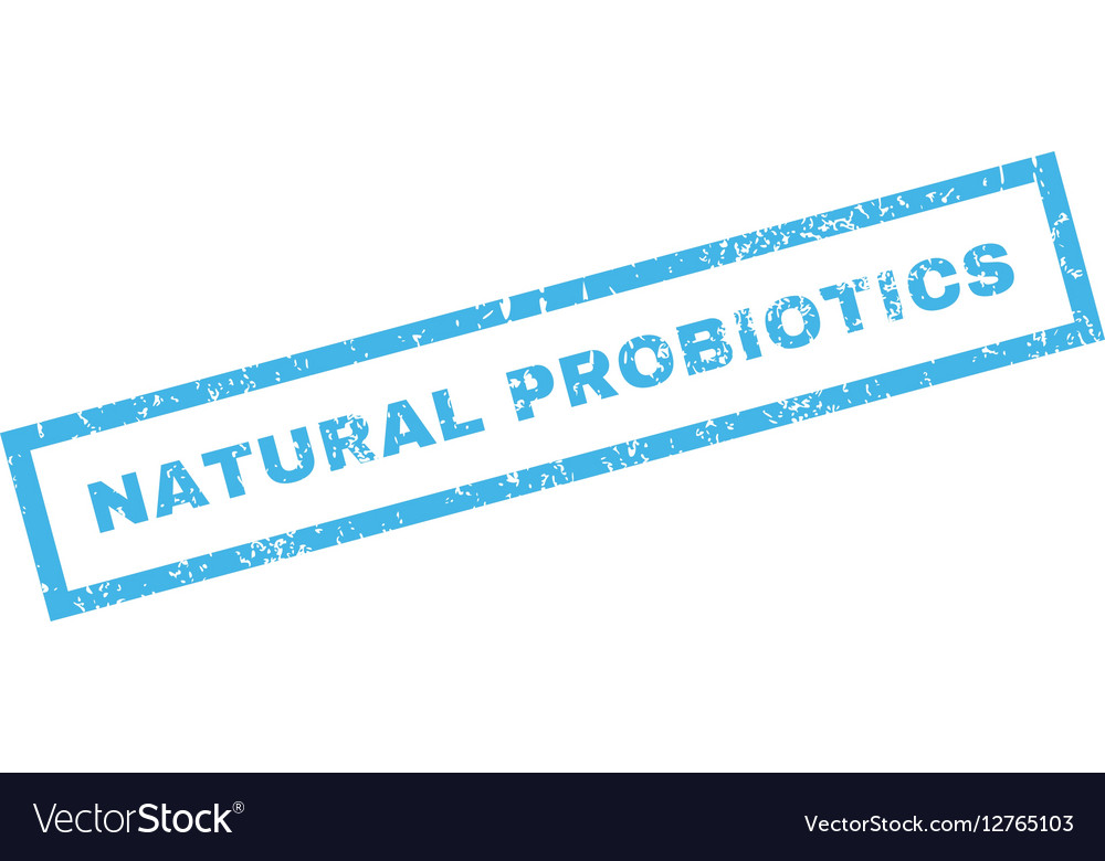 Natural probiotics rubber stamp