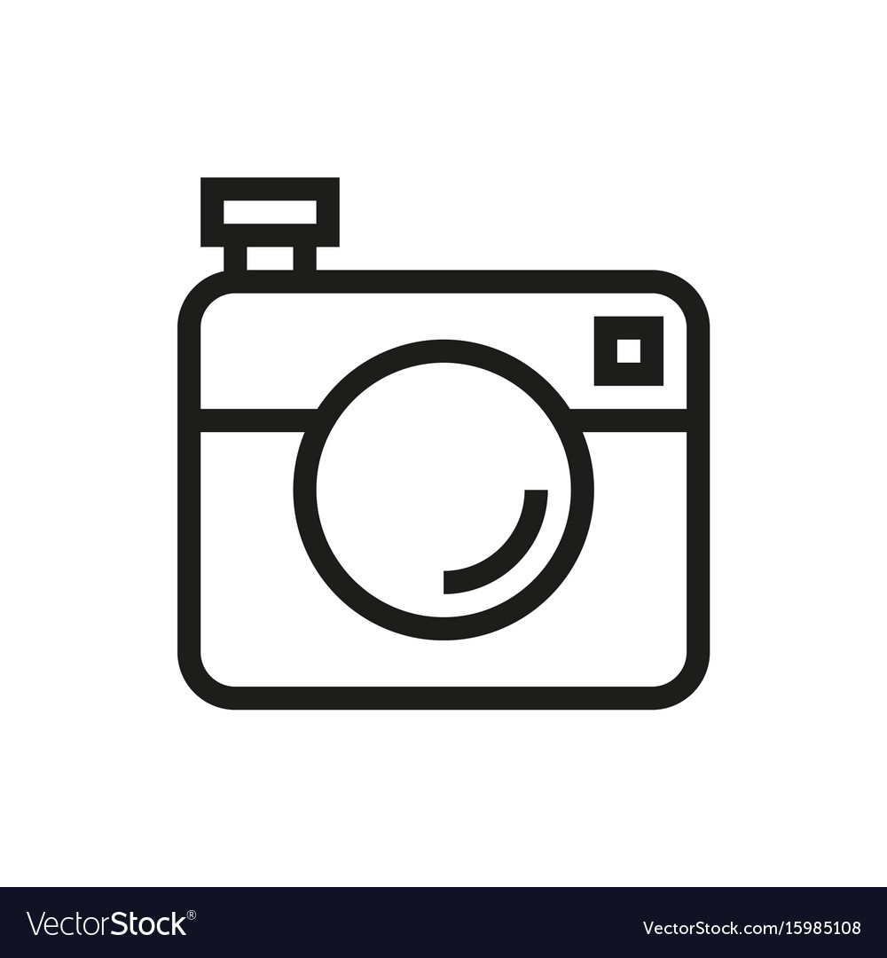 Camera icon on white background