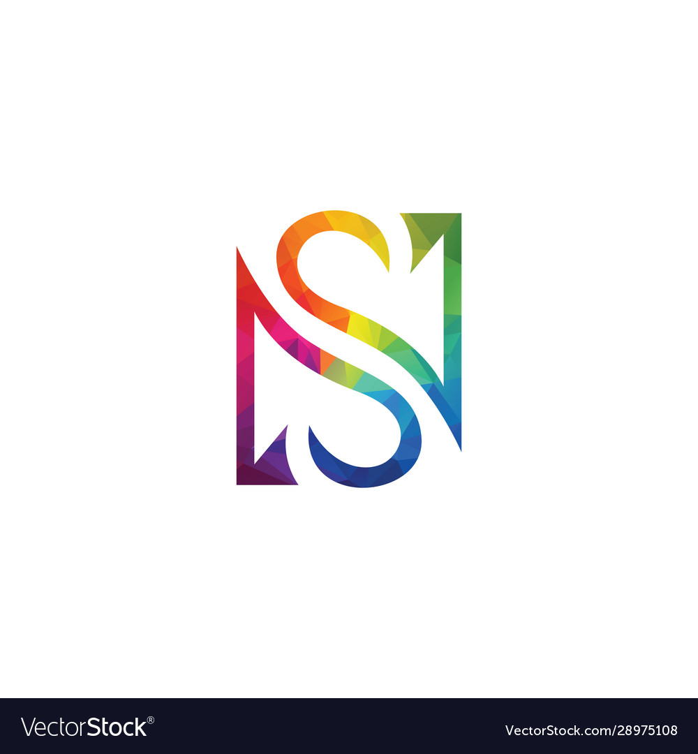 Creative letter s logo design Royalty Free Vector Image