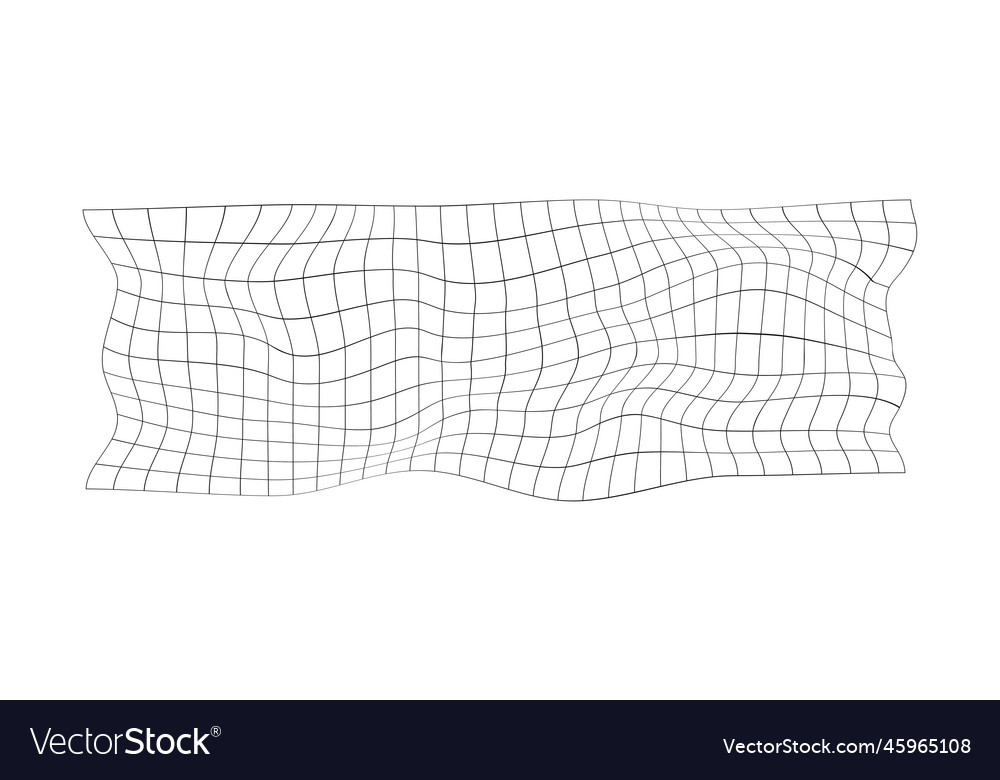 Distorted grid texture mesh warp net surface vector image Distorted grid texture mesh warp net surface