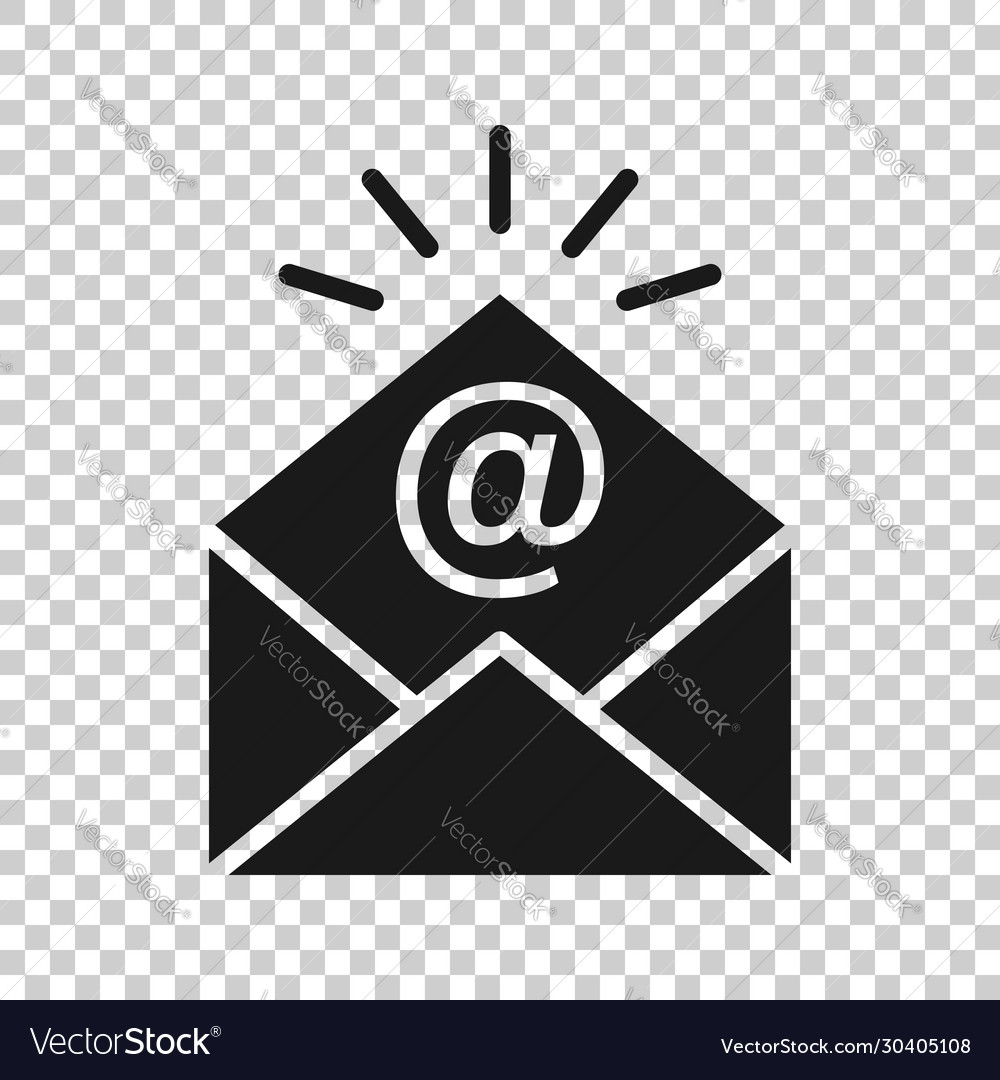 Email Message Icon In Flat Style Mail Document Vector Image Email Message Icon In Flat Style Mail Document Vector Image