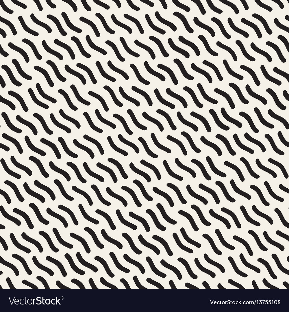 Hand drawn scattered wavy lines monochrome texture