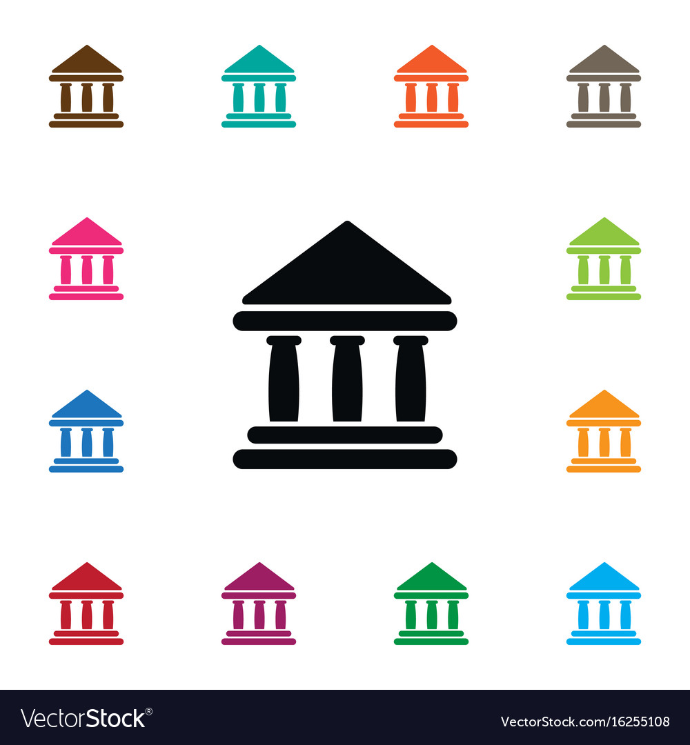 Isolated library icon institute element
