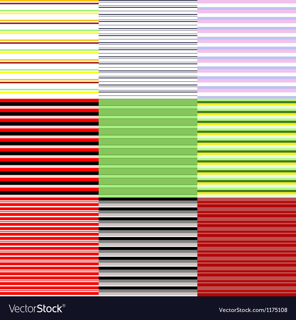 Set of horizontal patterns