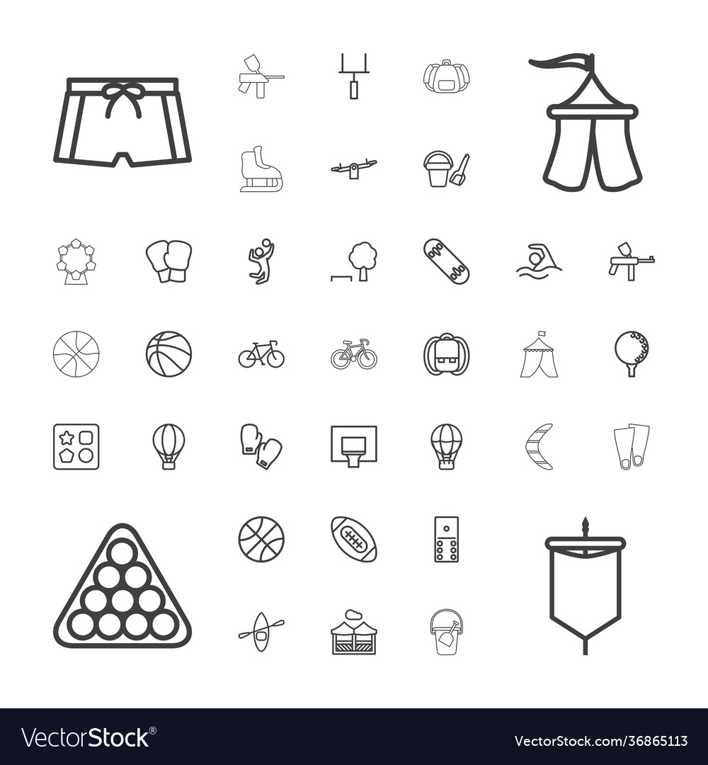 37 recreation icons