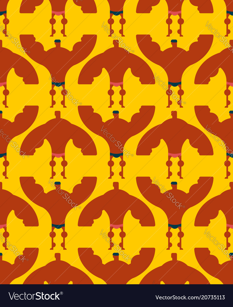 Bodybuilder seamless pattern championship