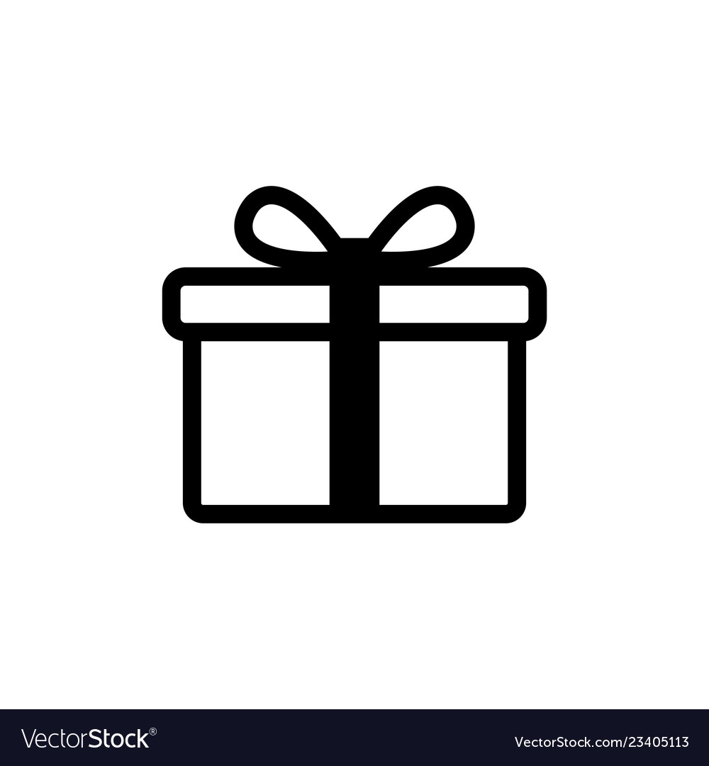 Download Gift icon gift box symbol Royalty Free Vector Image