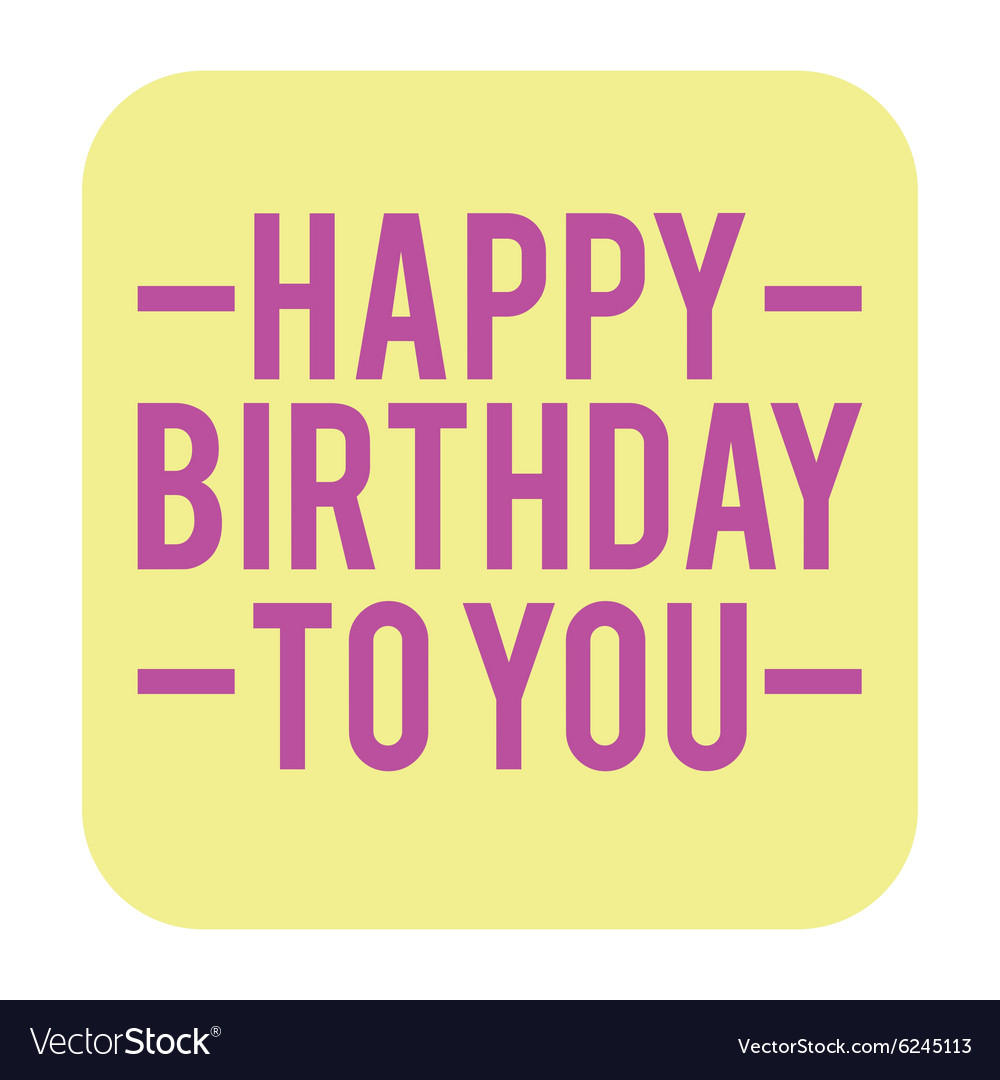 Happy birthday card design Royalty Free Vector Image