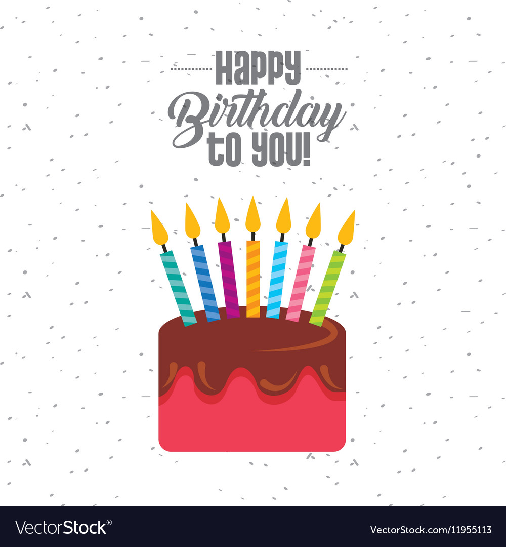 Happy birthday card Royalty Free Vector Image - VectorStock