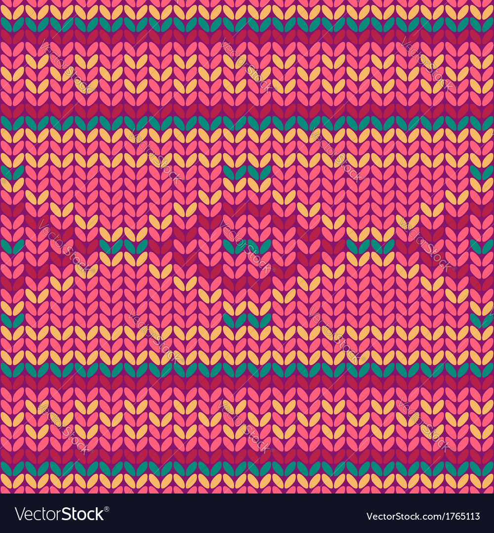 Seamless knitted pattern