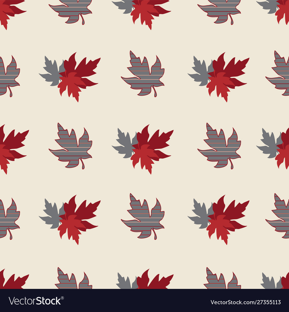 Seamless pattern with patterned leaves complex vector image Seamless pattern with patterned leaves complex