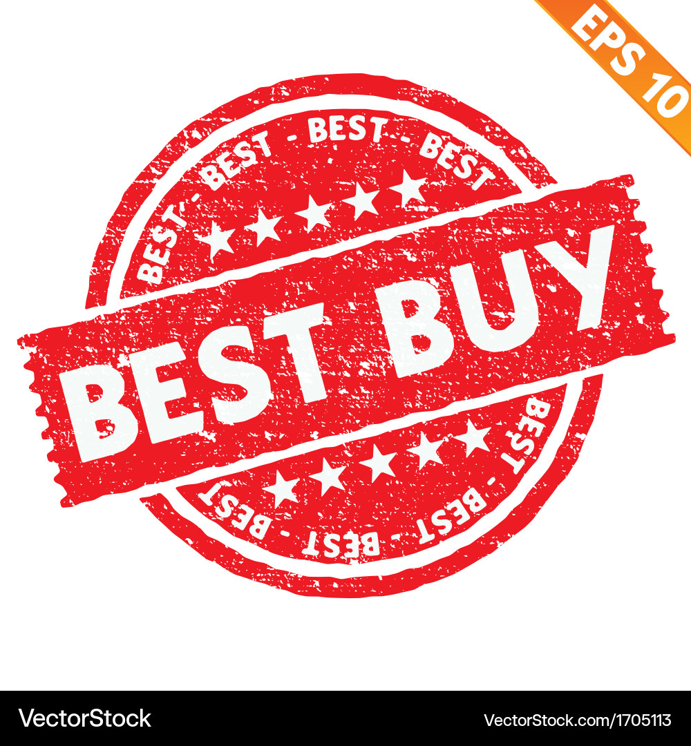 Stamp sticker best buy collection EPS10 Vector Image