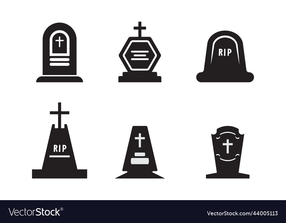 Tomb icon template Royalty Free Vector Image - VectorStock