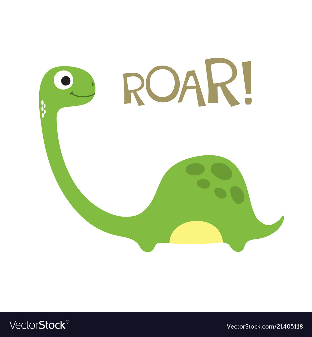 Cute dino Royalty Free Vector Image - VectorStock