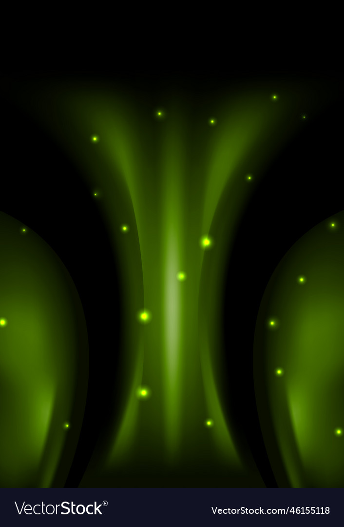 Dark green smooth abstract wavy background