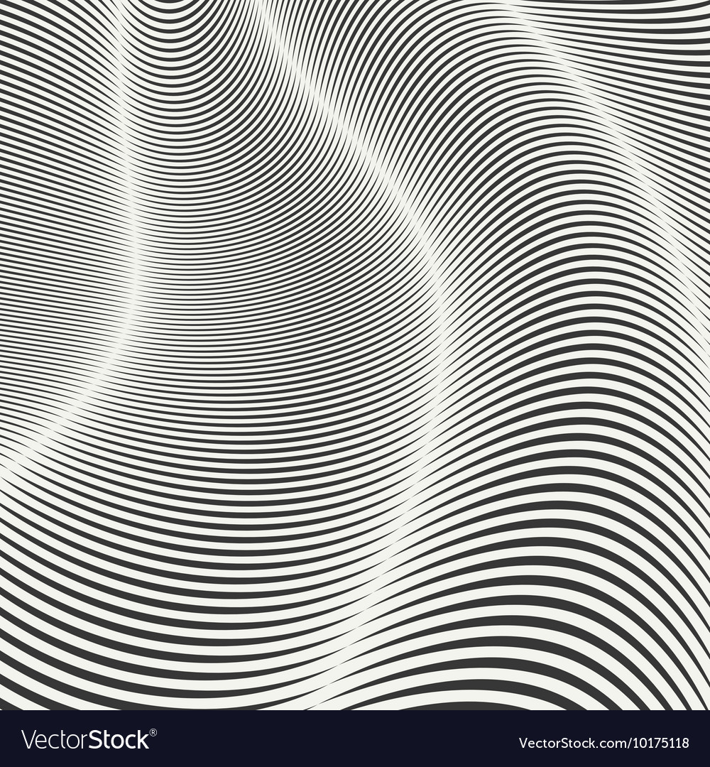 Mobious wave stripe geometric line abstract