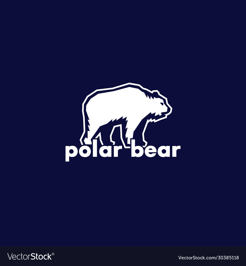 Polar bear logo Royalty Free Vector Image - VectorStock