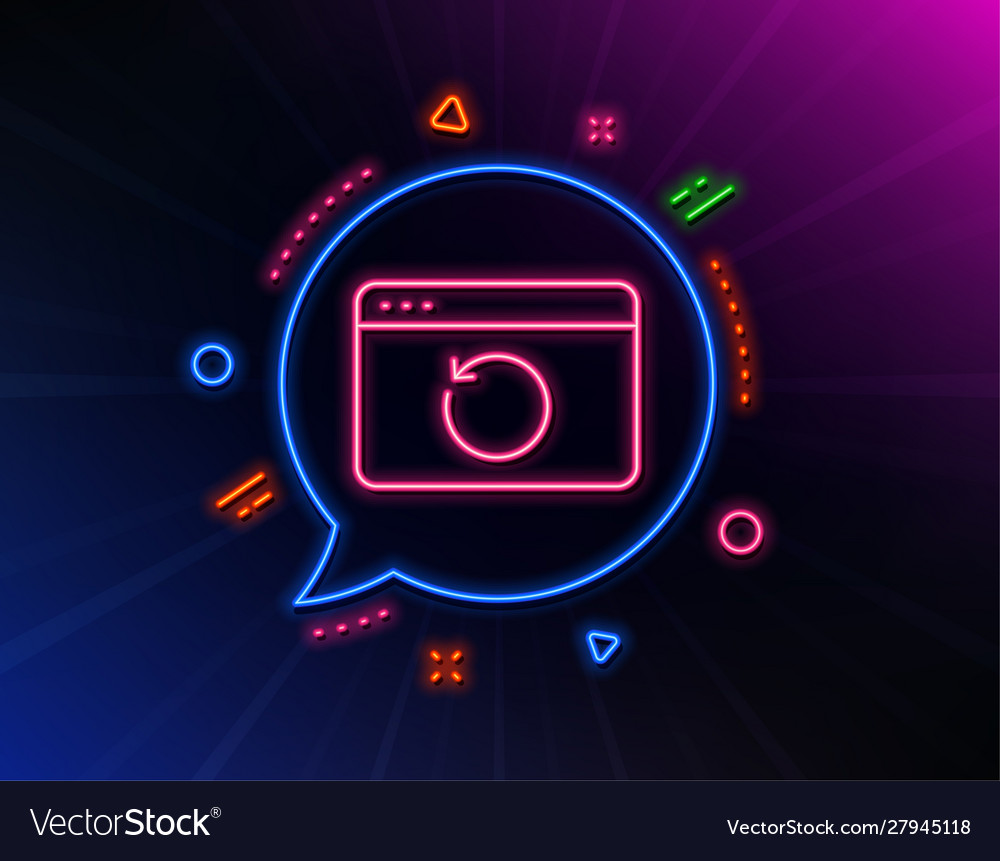 Recovery internet line icon backup data sign vector image Recovery internet line icon backup data sign