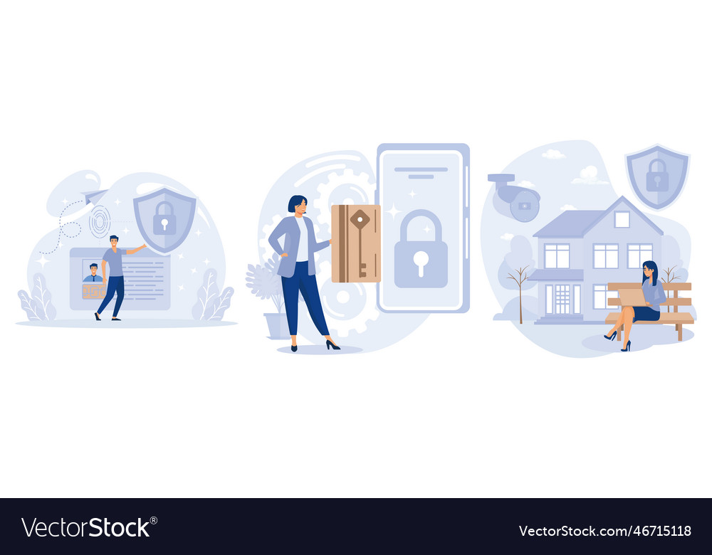 Security and identity verification concept smart