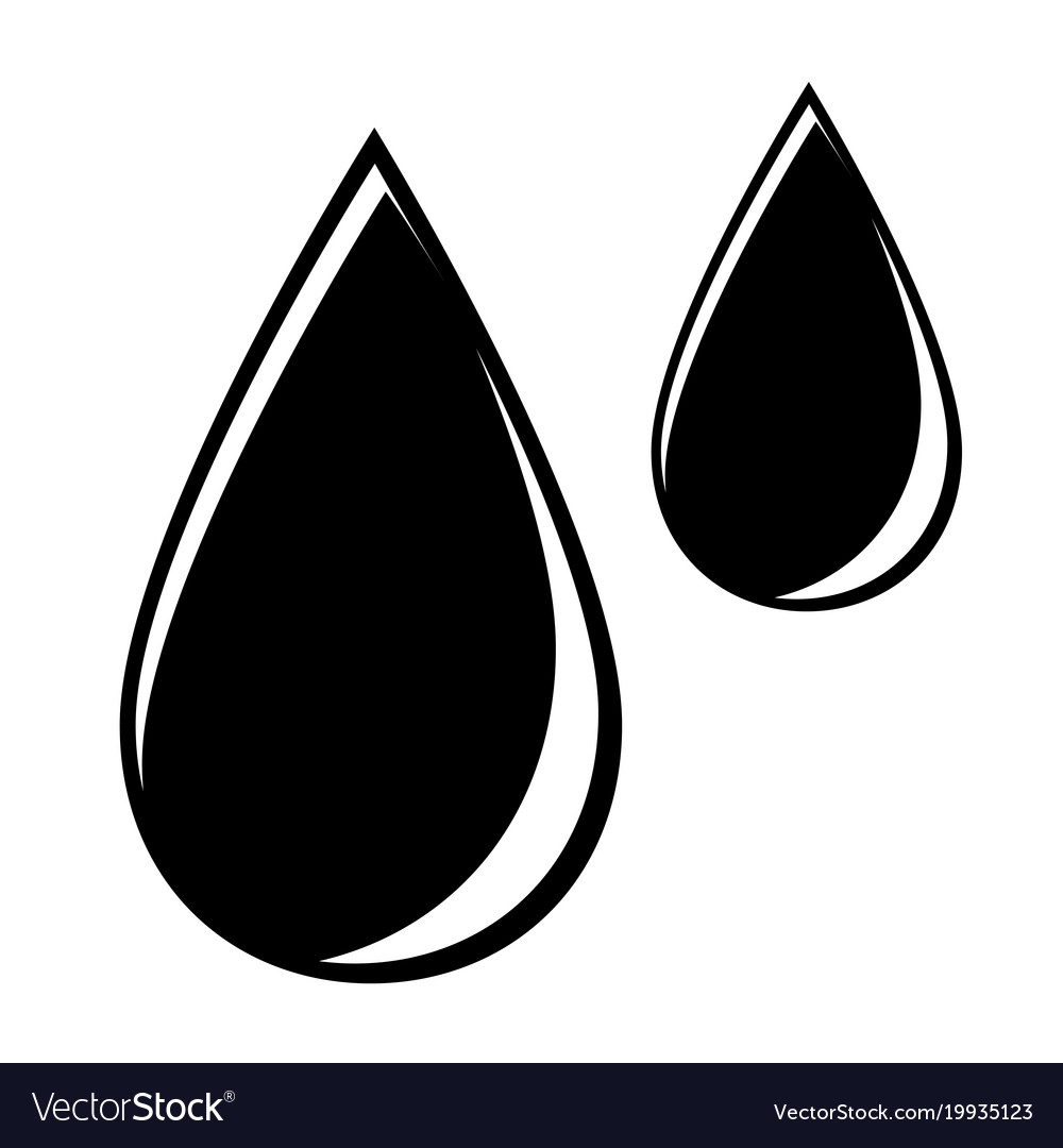 Abstract symbol of a drop