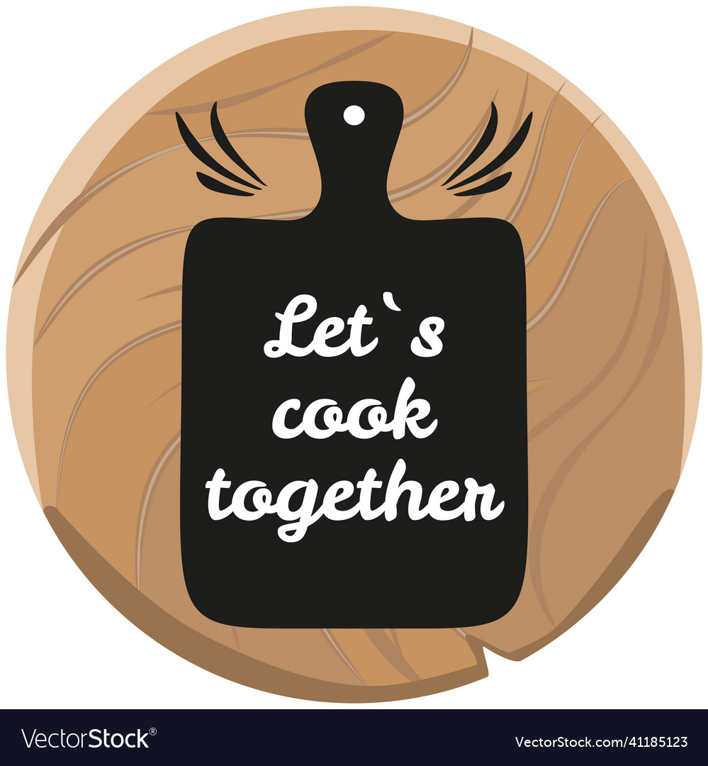 Idea for poster about cooking icon of cutting