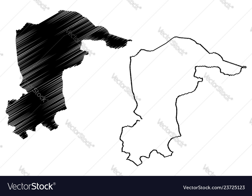 Katsina state map Royalty Free Vector Image - VectorStock