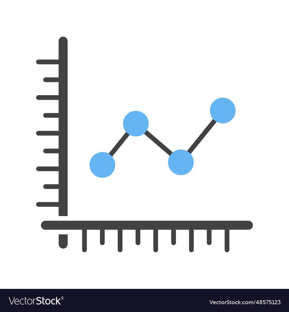 Line graph icon image