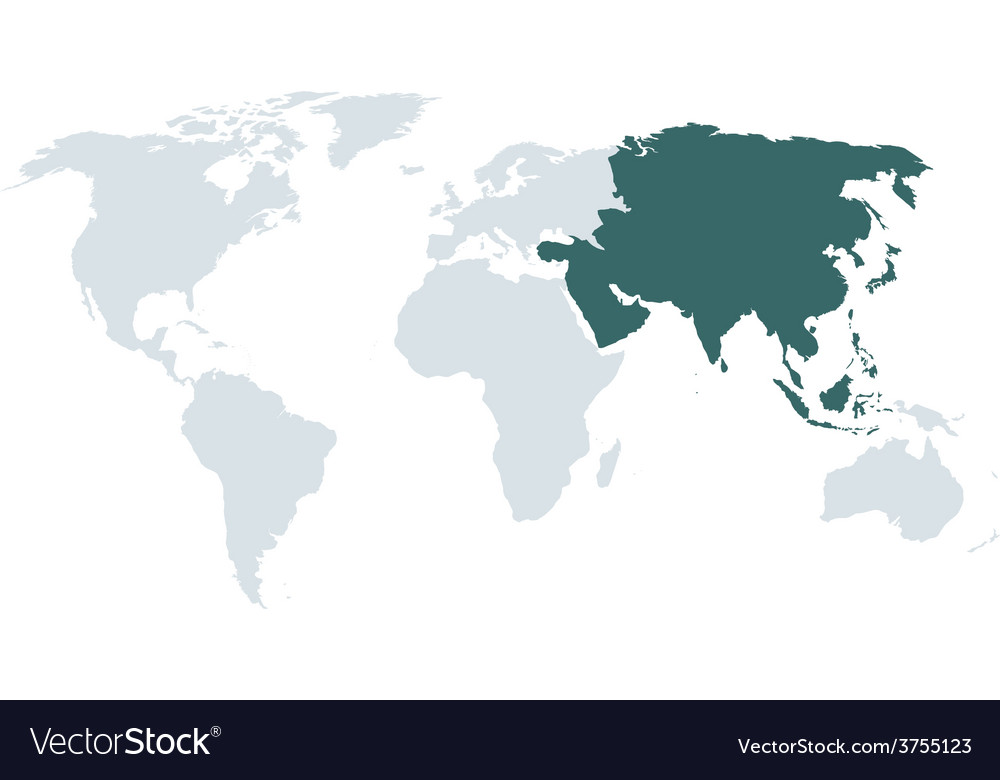 World map asia