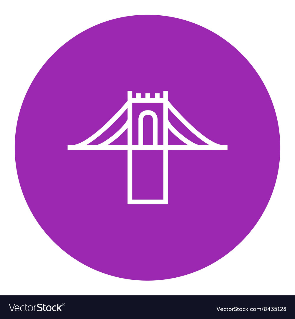 Bridge line icon