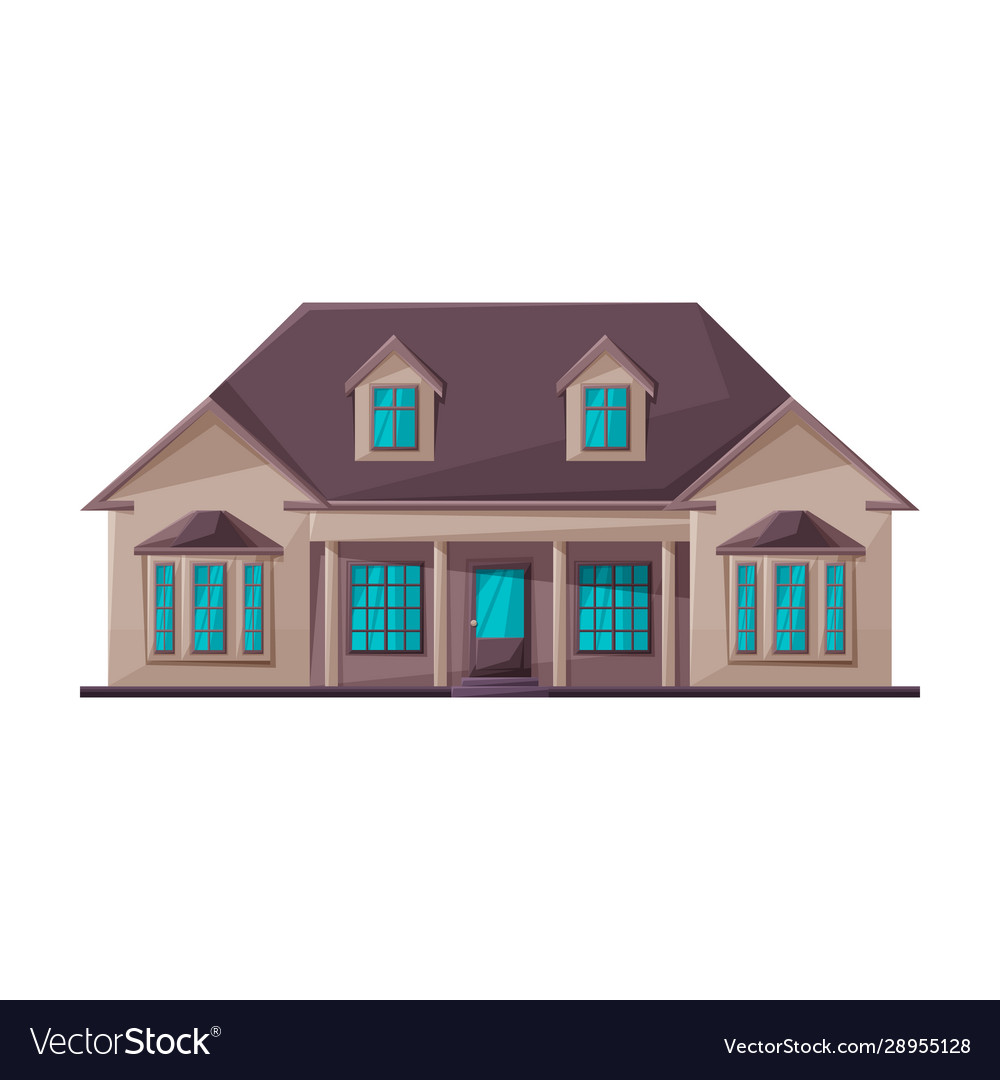 Building apartment iconcartoon Royalty Free Vector Image