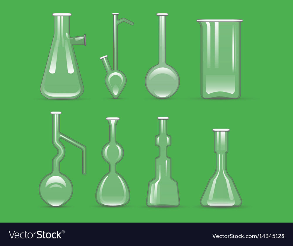 Chemical laboratory 3d lab flask glassware tube