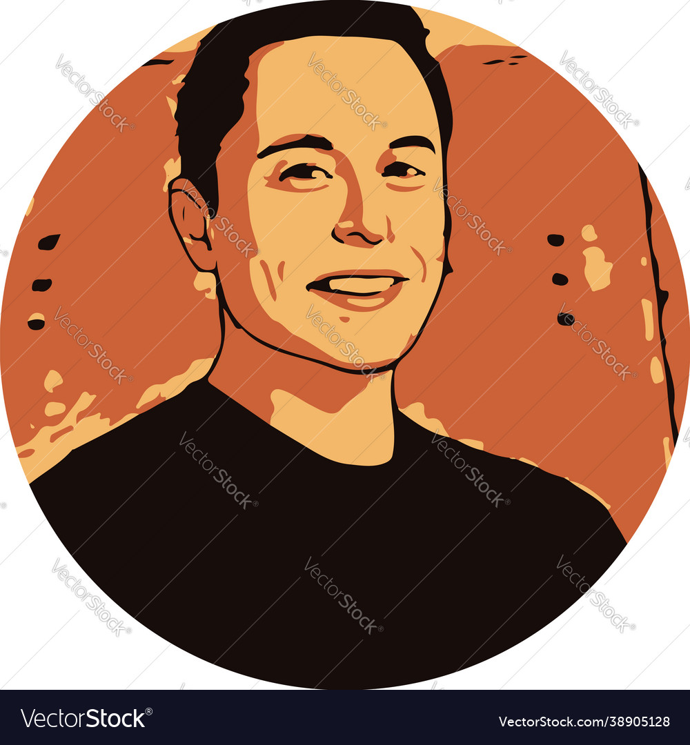 Elon musk Royalty Free Vector Image - VectorStock