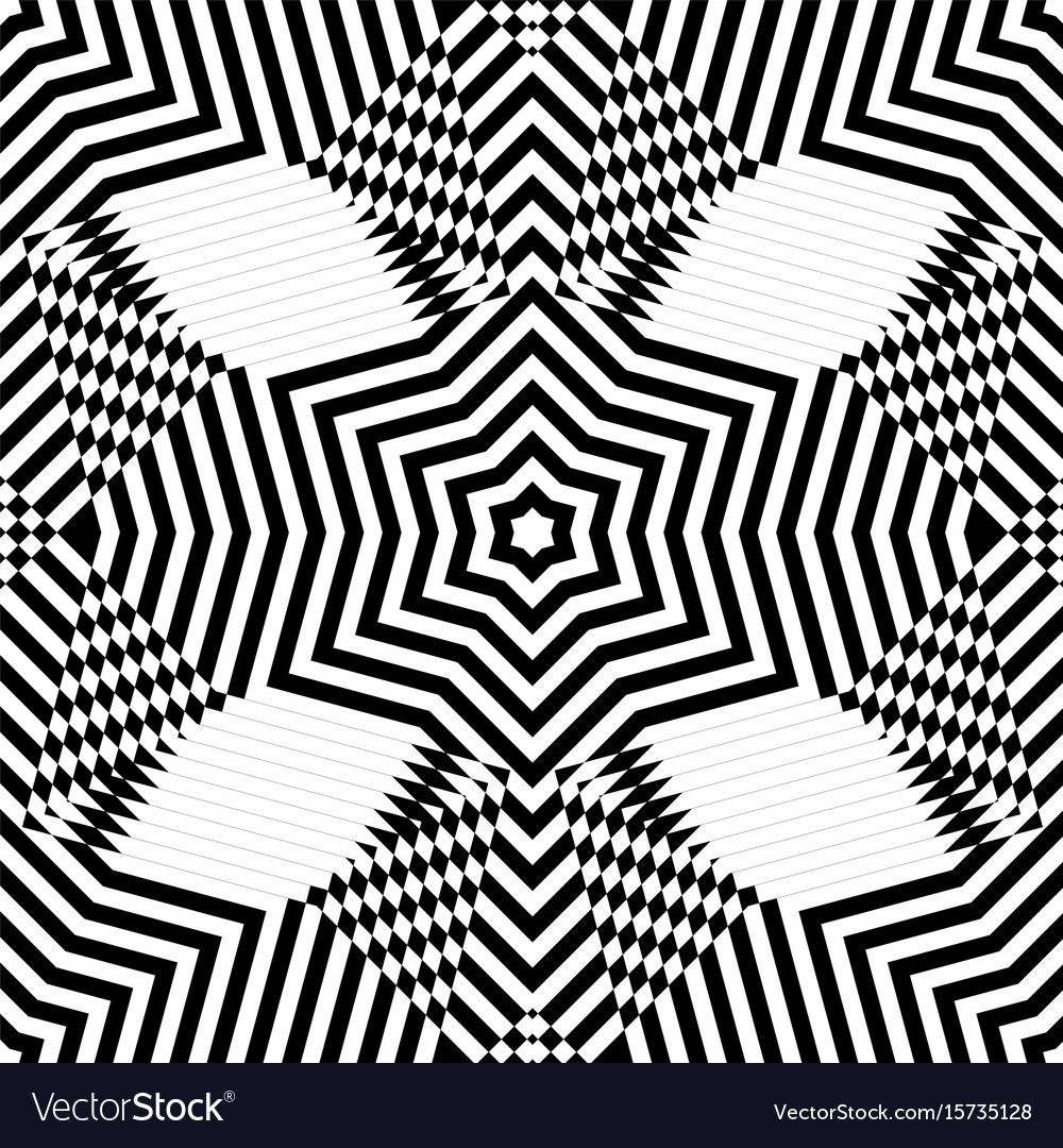 Seamless moire pattern with waving circle lines