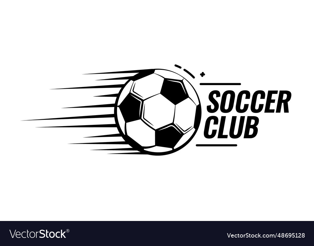 Soccer ball football tournament icons emblems set Vector Image