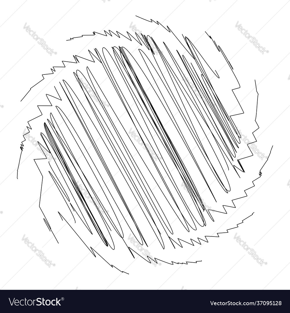 Spiral swirl twirl design element with sketchy vector image Spiral swirl twirl design element with sketchy